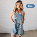 🌸2026 New Fashion🌸 Vintage Floral Printed Denim Jumpsuit💖