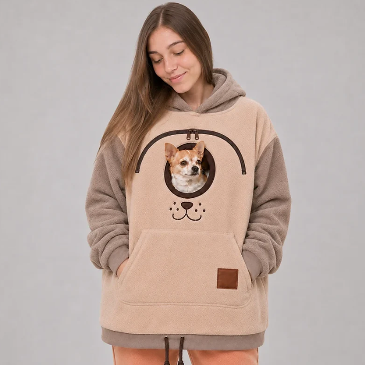 Pup Pouch Hoodie - Unisex design