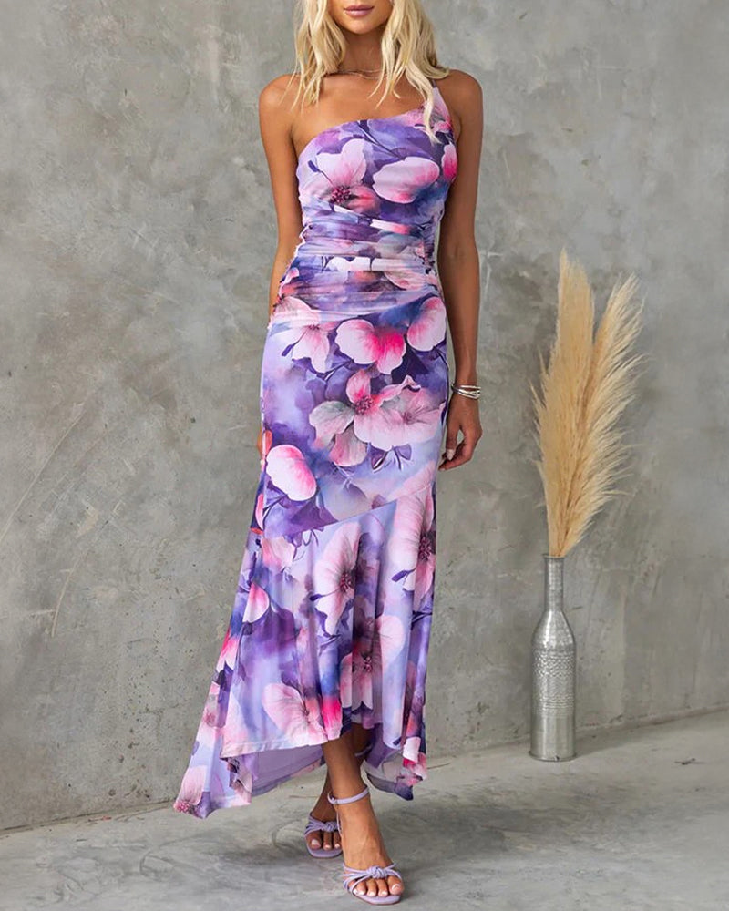 Women's Floral Mesh Mermaid