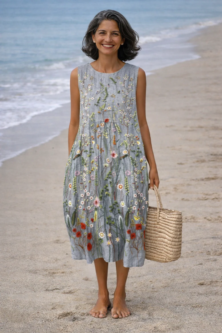 Zara | Midi dress with reef print