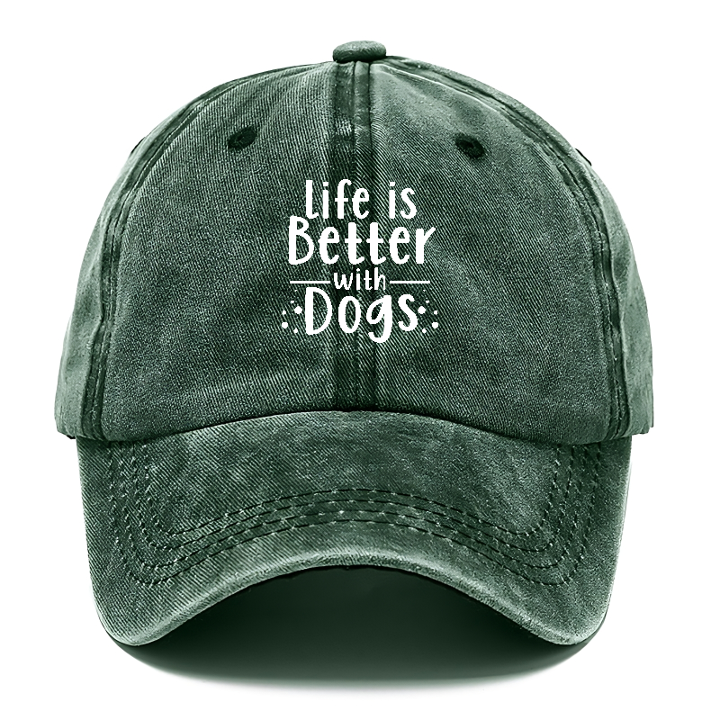 Life Is Better With Dogs Classic Cap