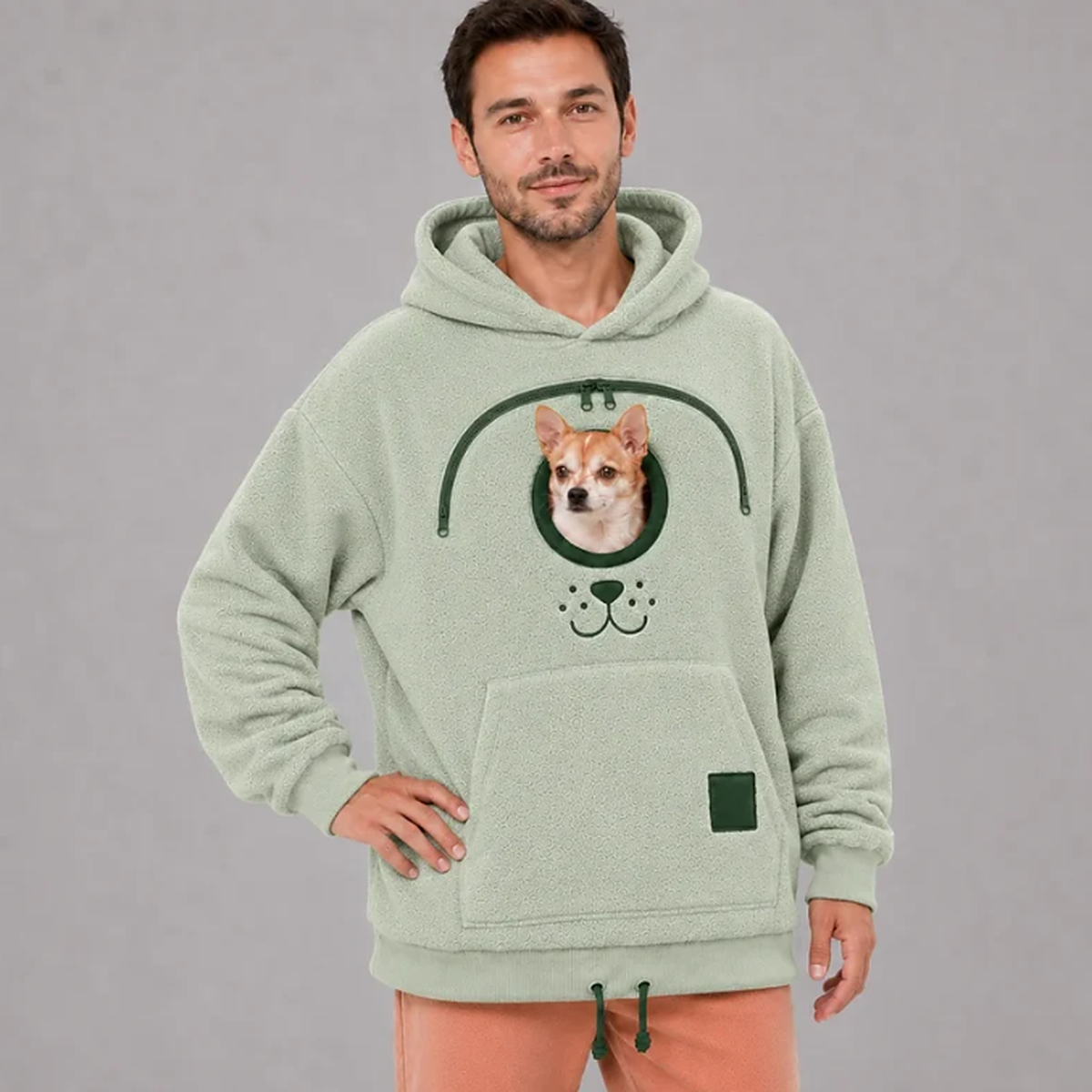 Pup Pouch Hoodie - Unisex design