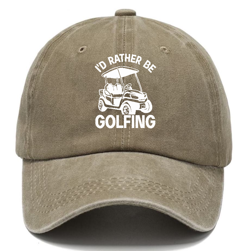 I'd Rather Be Golfing Classic Cap
