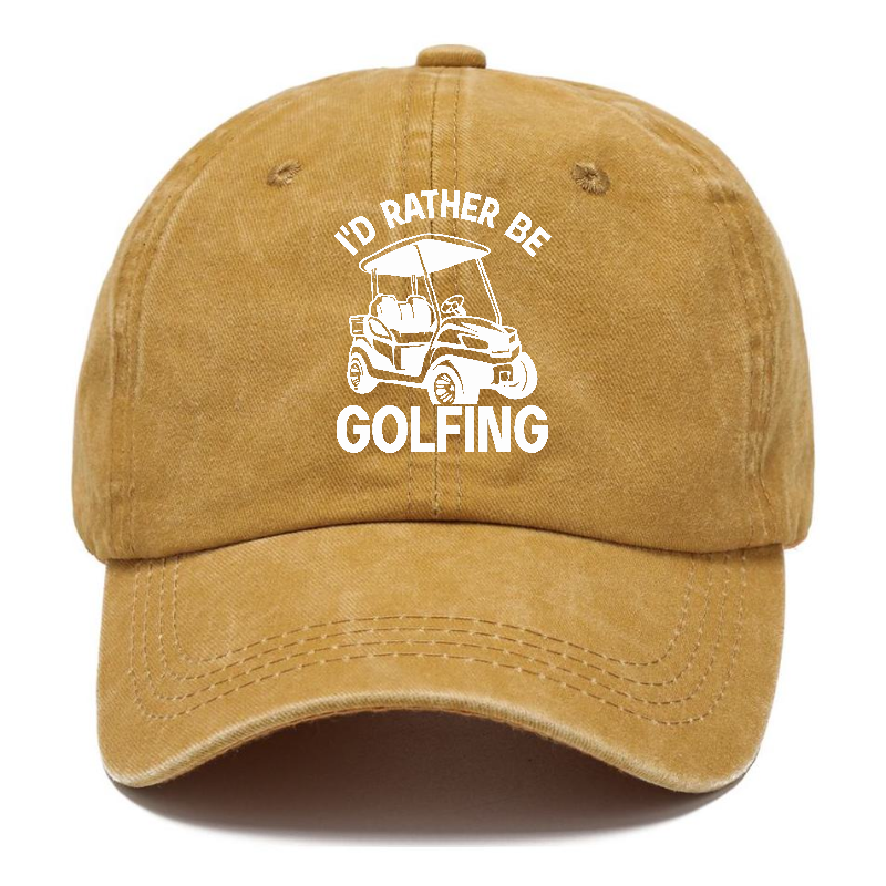 I'd Rather Be Golfing Classic Cap