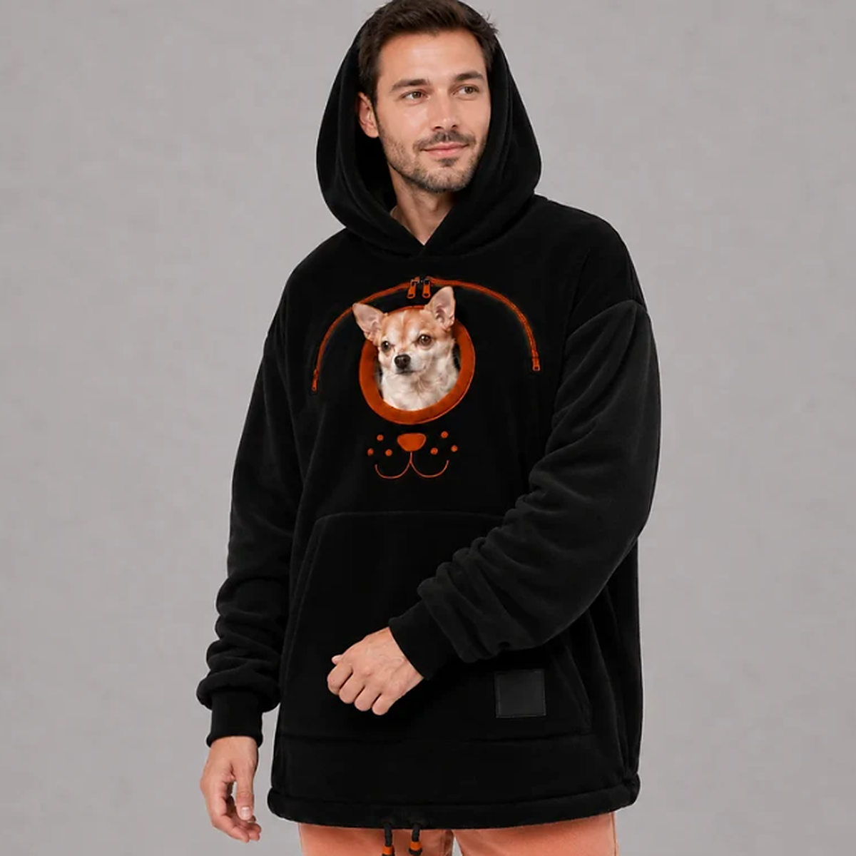 Pup Pouch Hoodie - Unisex design