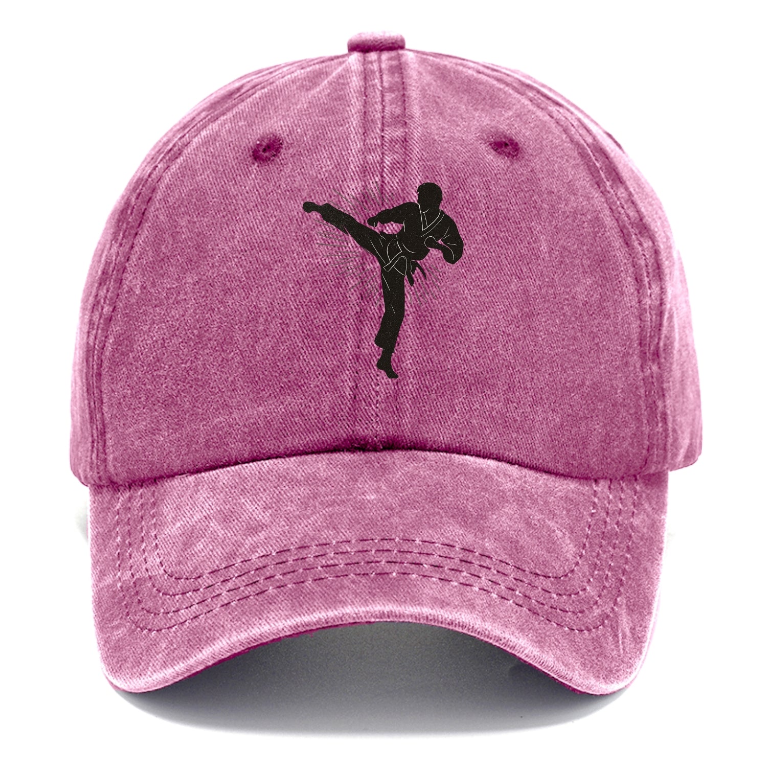 Taekwondo athlete spinning heel kick - Classic Cap