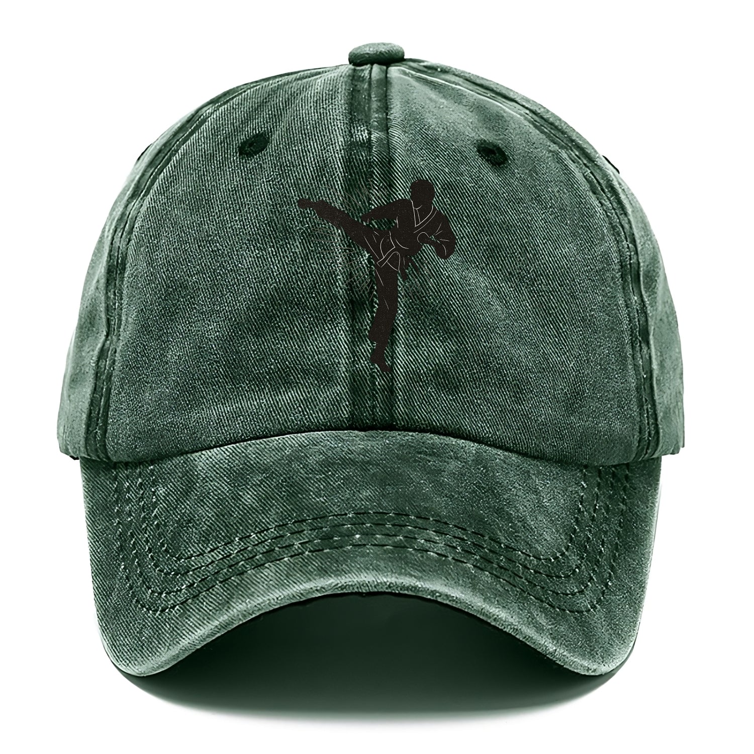 Taekwondo athlete spinning heel kick - Classic Cap