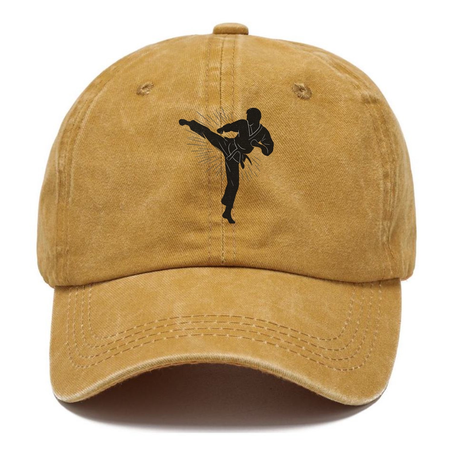 Taekwondo athlete spinning heel kick - Classic Cap