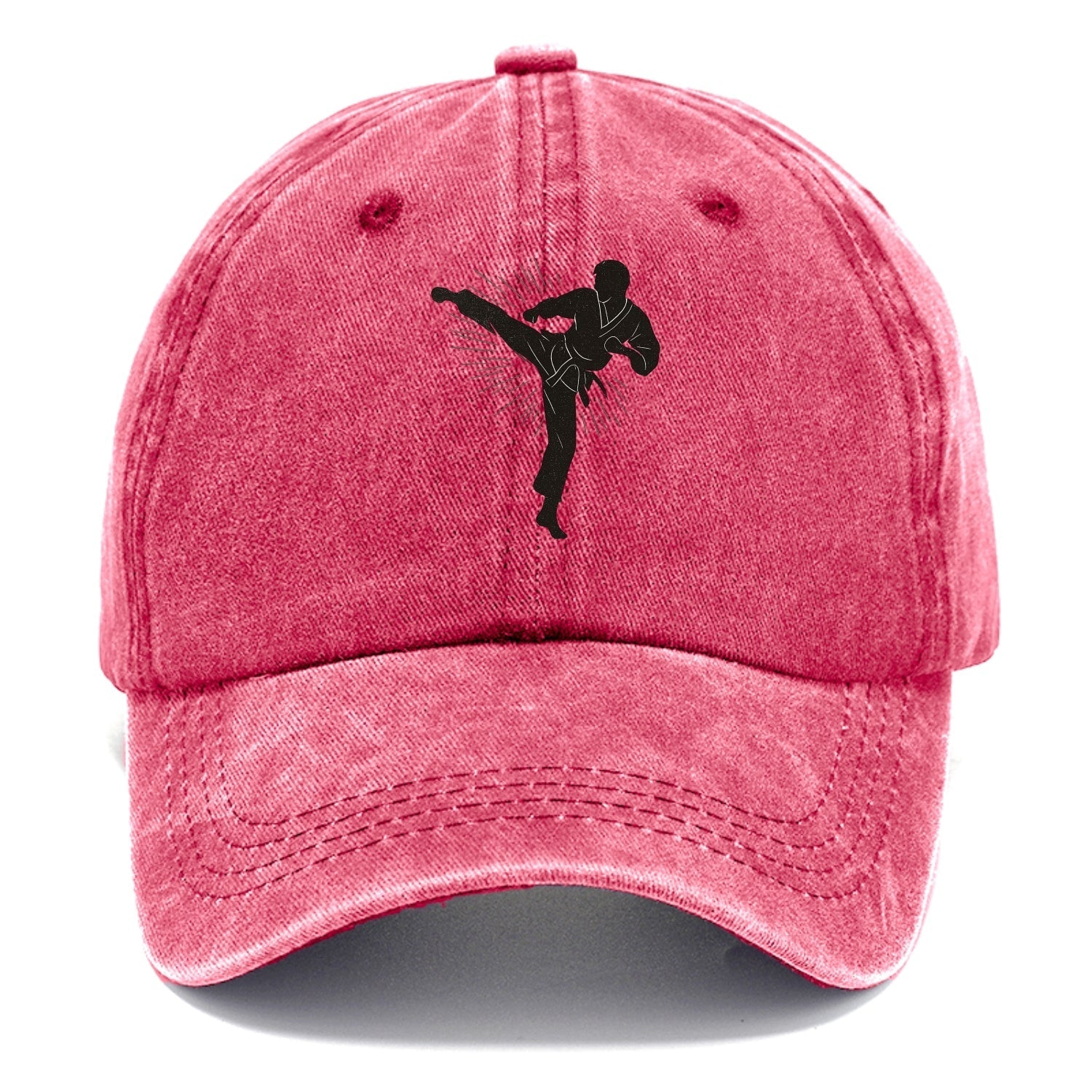 Taekwondo athlete spinning heel kick - Classic Cap