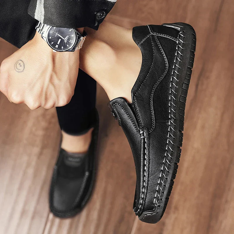 Romano Genuine Leather Slip-On Shoe