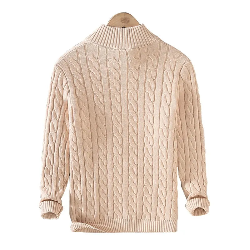 100% Pure Cotton POLO PULLOVER SWEATER