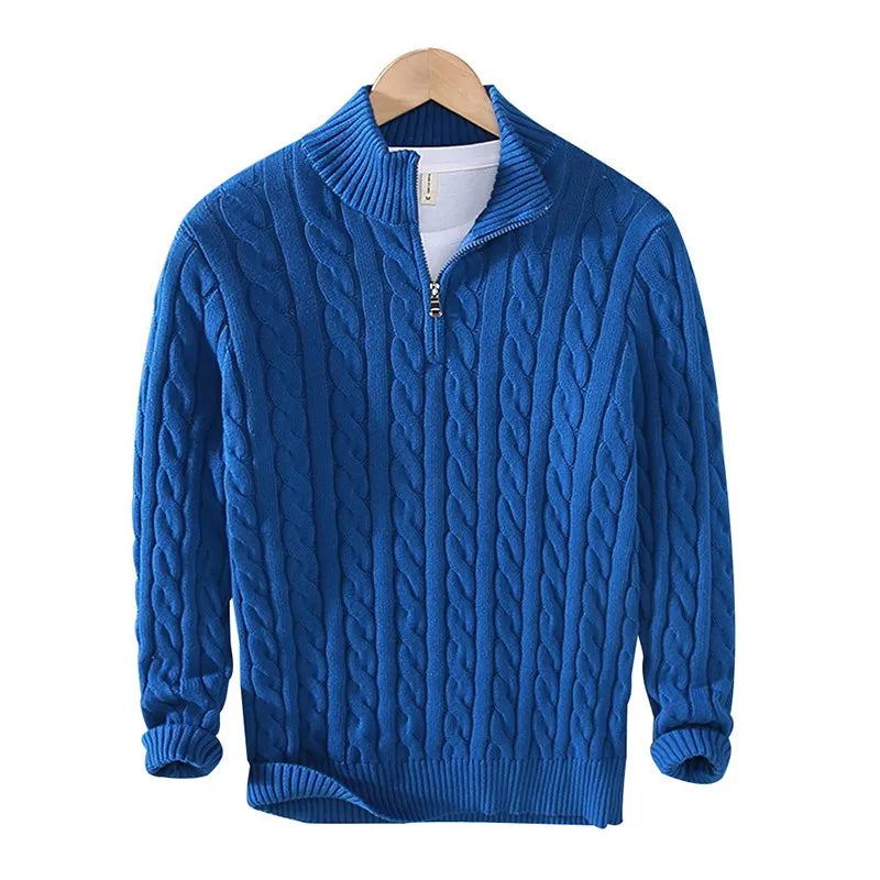 100% Pure Cotton POLO PULLOVER SWEATER