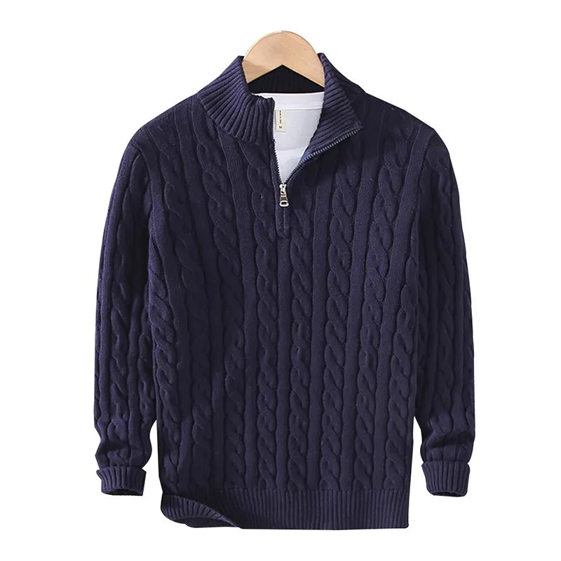 100% Pure Cotton POLO PULLOVER SWEATER