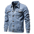 Men's classic denim jacket — light wash, slim fit