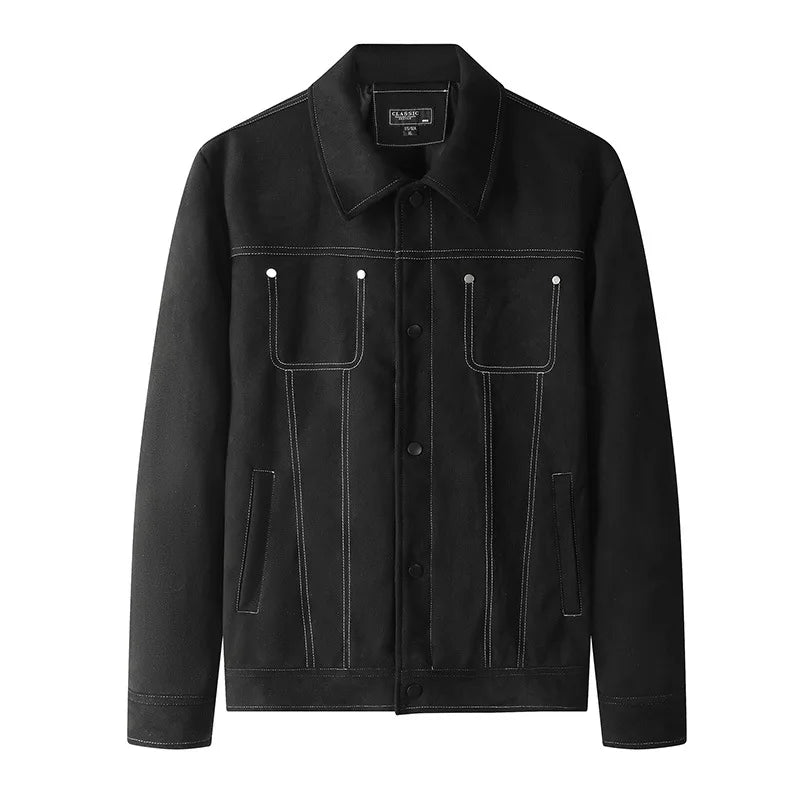 Irving Suede Trucker Jacket