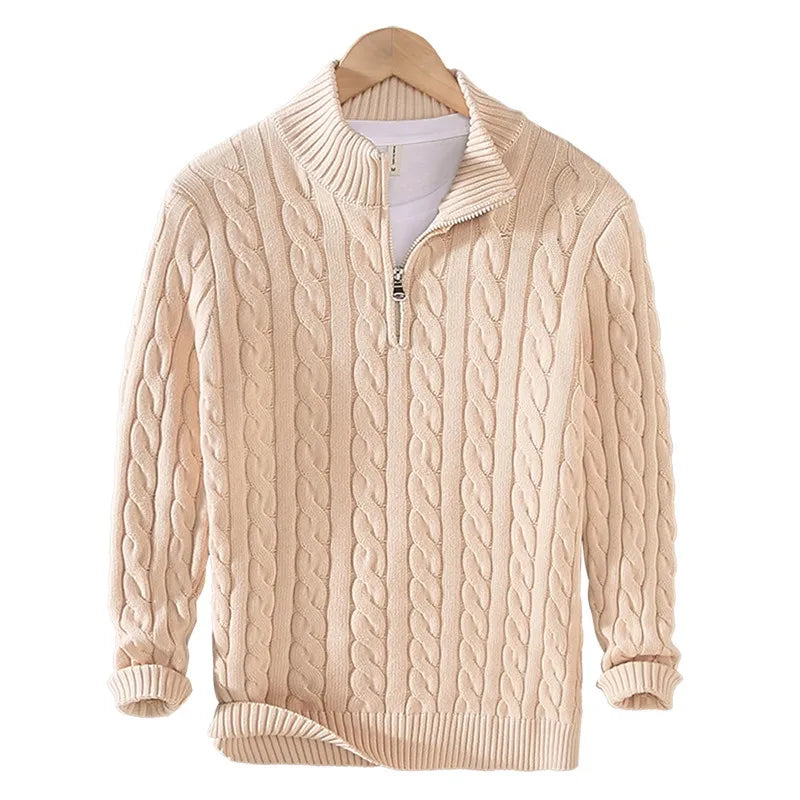 100% Pure Cotton POLO PULLOVER SWEATER