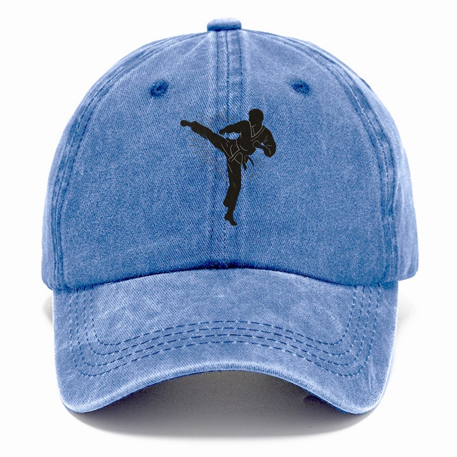 Taekwondo athlete spinning heel kick - Classic Cap