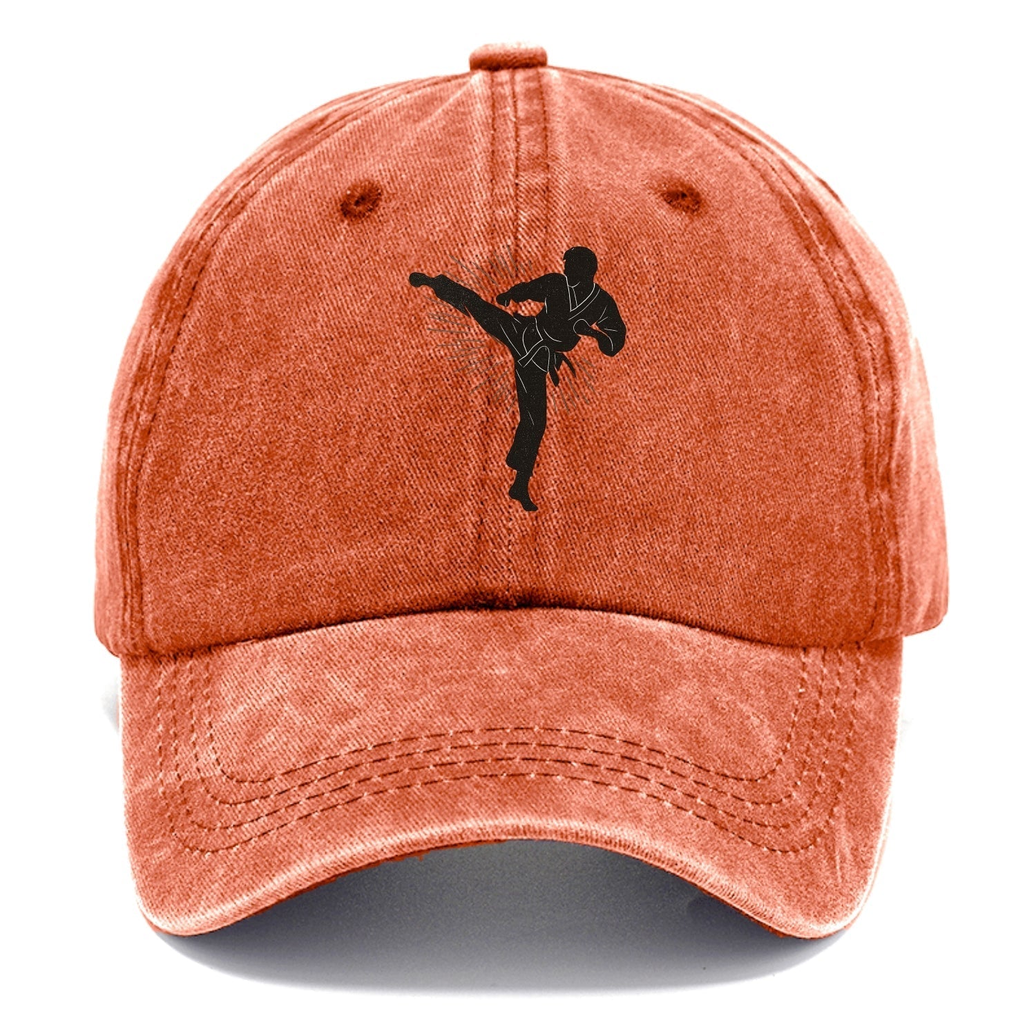 Taekwondo athlete spinning heel kick - Classic Cap