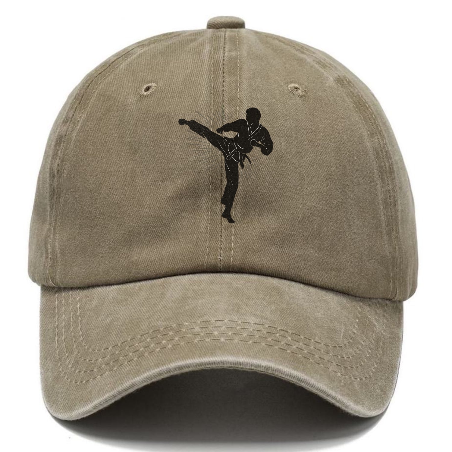 Taekwondo athlete spinning heel kick - Classic Cap