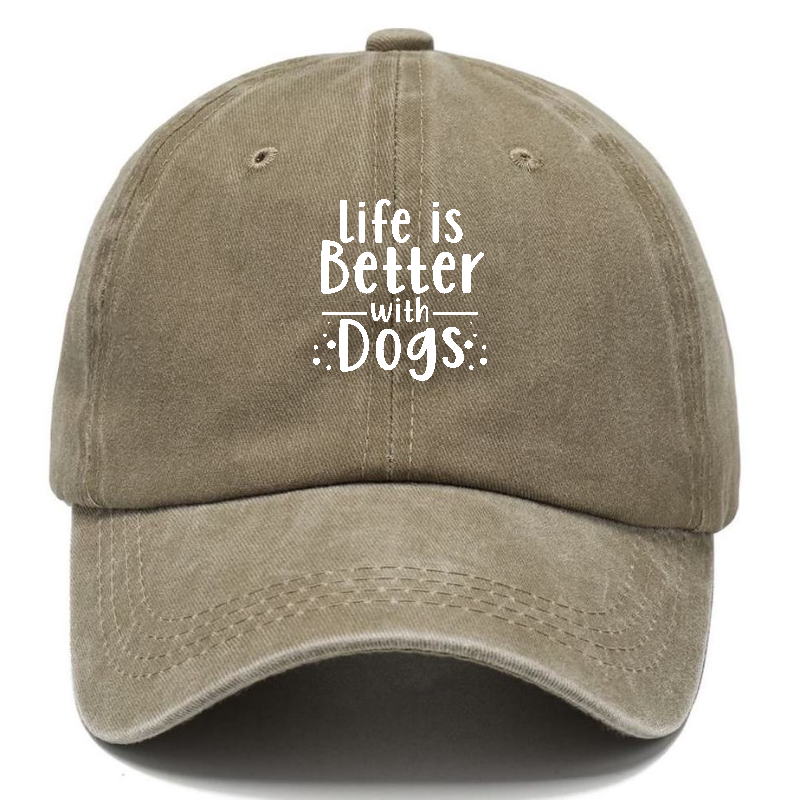 Life Is Better With Dogs Classic Cap