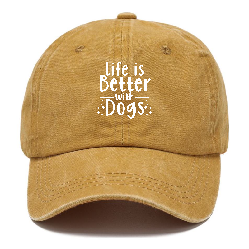 Life Is Better With Dogs Classic Cap
