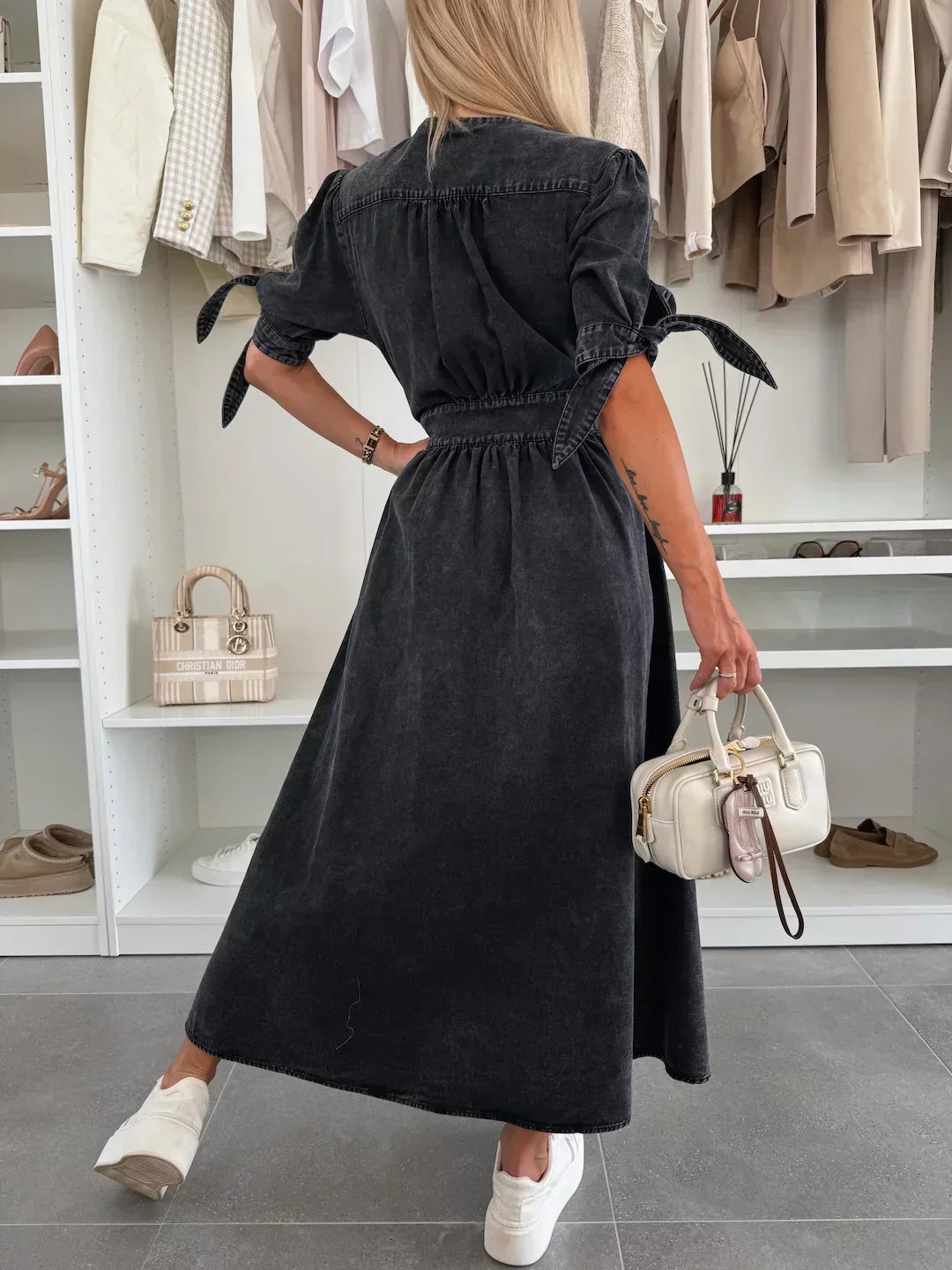 Isla™ | Radiant Denim Dress