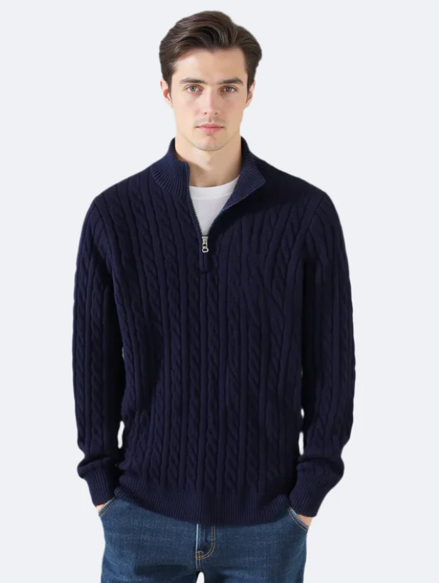 100% Pure Cotton POLO PULLOVER SWEATER