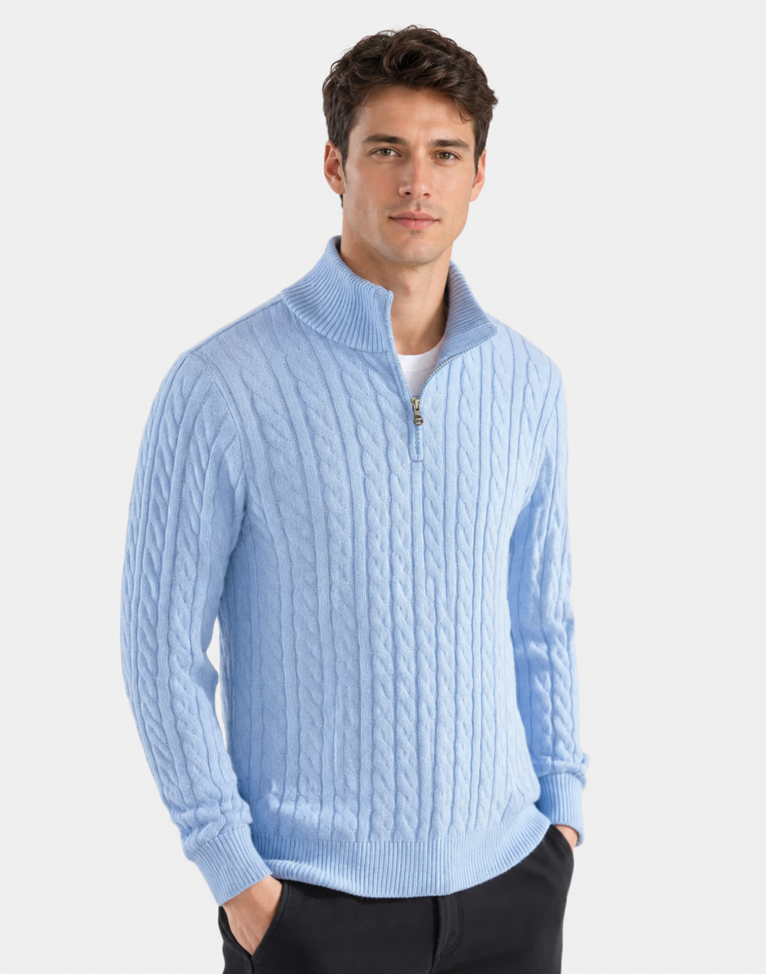 100% Pure Cotton POLO PULLOVER SWEATER