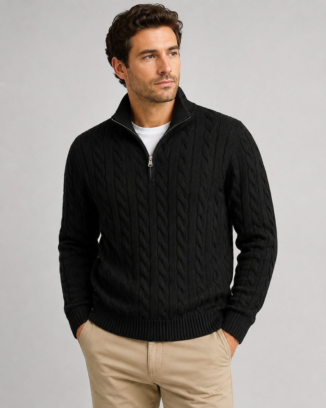 100% Pure Cotton POLO PULLOVER SWEATER