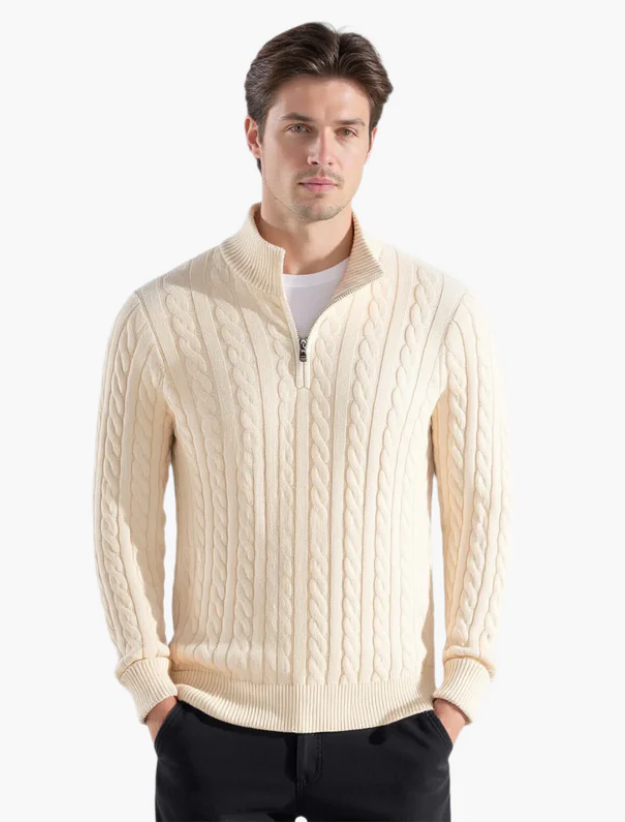 100% Pure Cotton POLO PULLOVER SWEATER