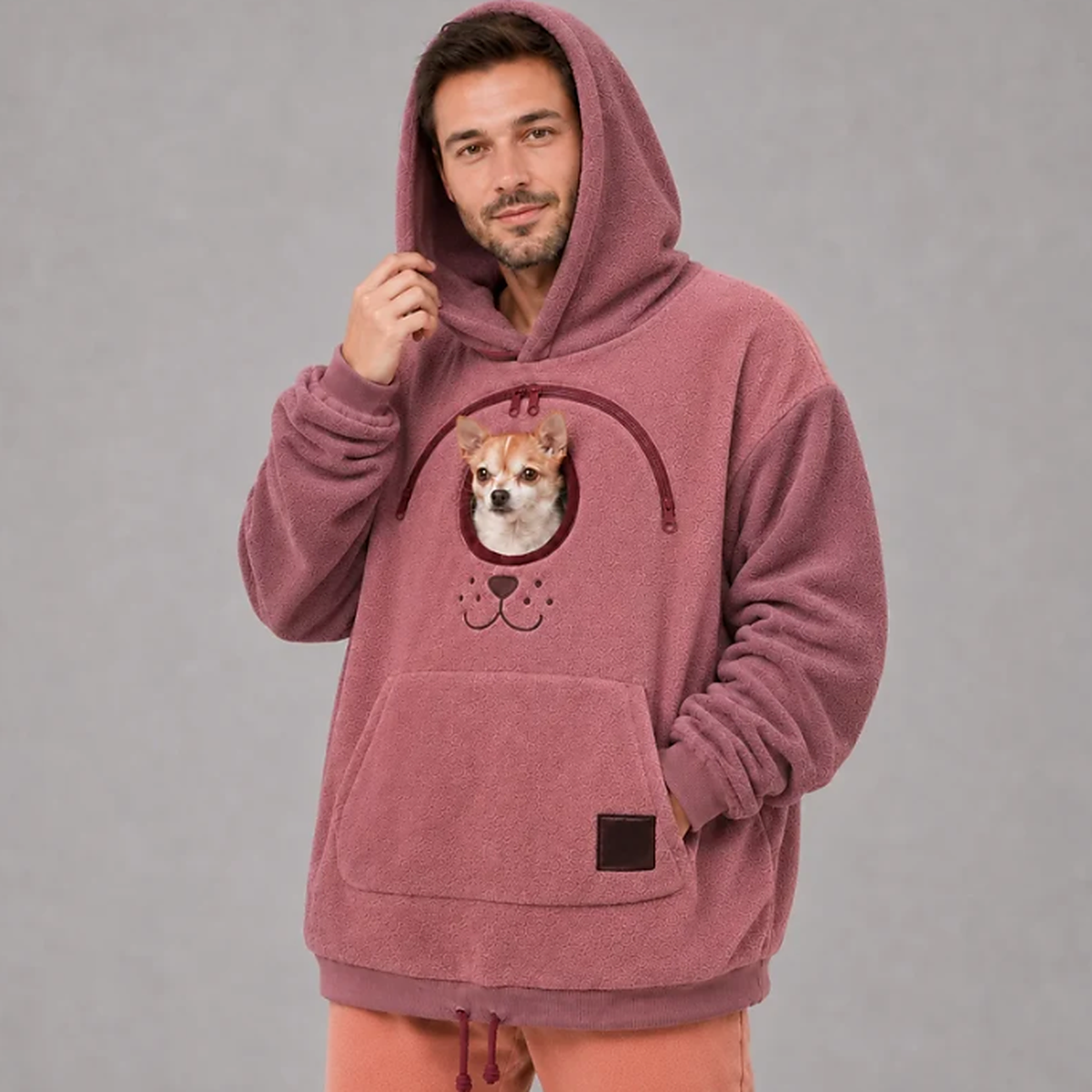 Pup Pouch Hoodie - Unisex design