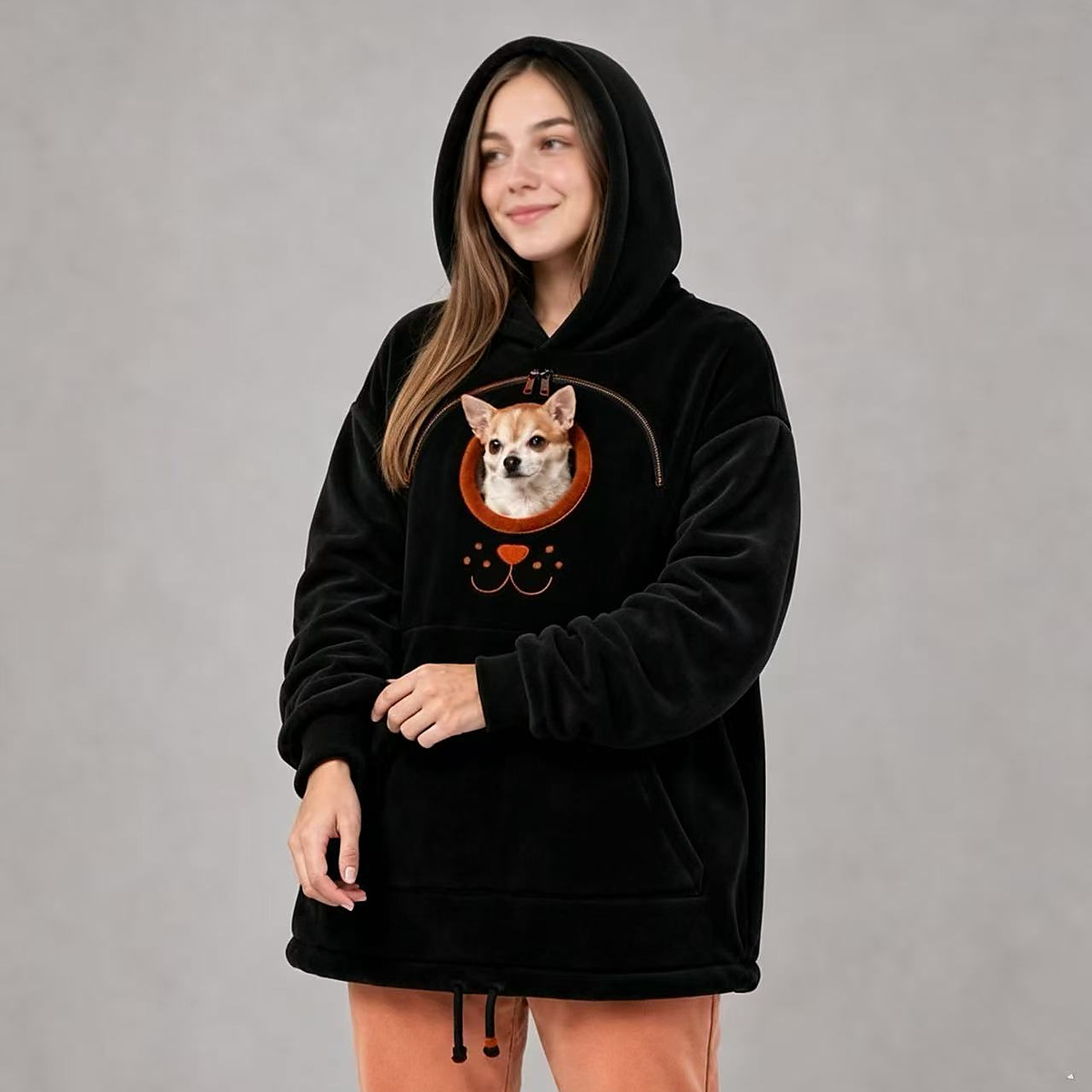 Pup Pouch Hoodie - Unisex design