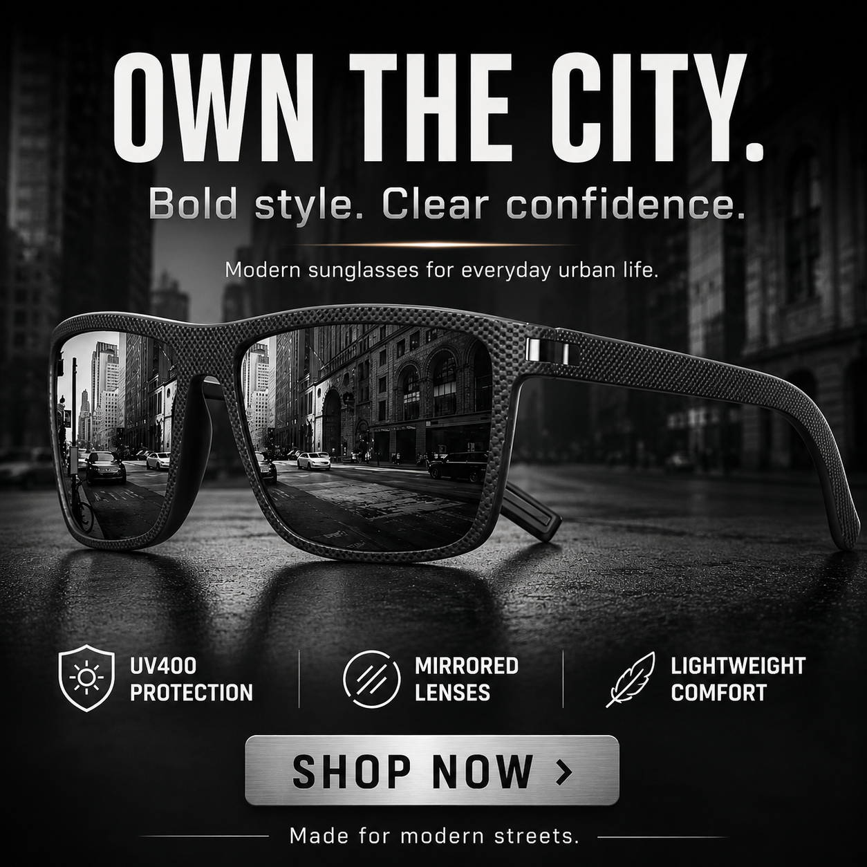 4 Pack New Designer Polarized UV400 Sunglasses for Men and Women